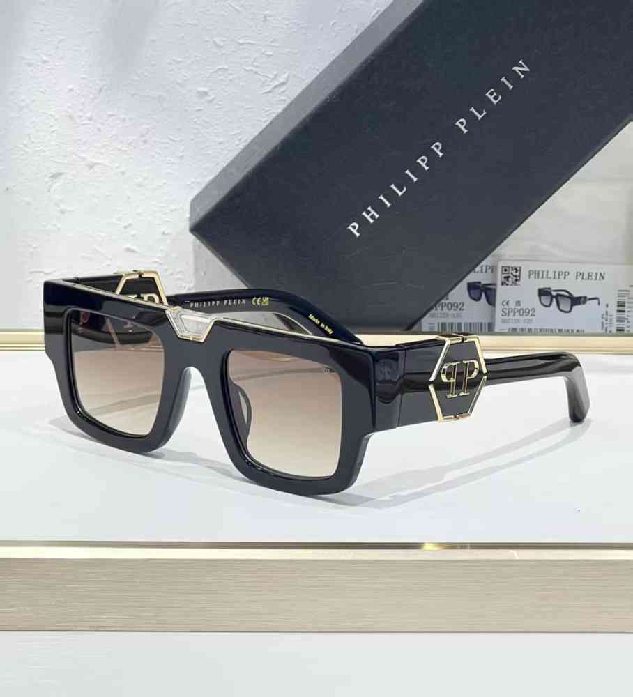 Black & Golden Philipp Plein Black Luxury Sunglasses