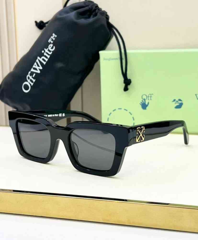 Black & Golden Off-White Green & Golden Luxury Sunglasses