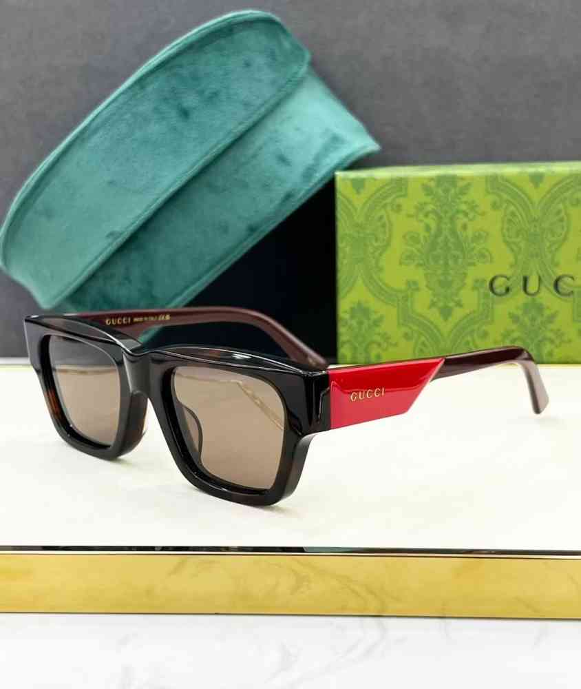 Black & Red Gucci Brown Luxury Sunglasses