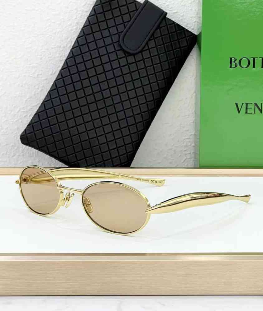 Golden Bottega Veneta Blue Luxury Sunglasses