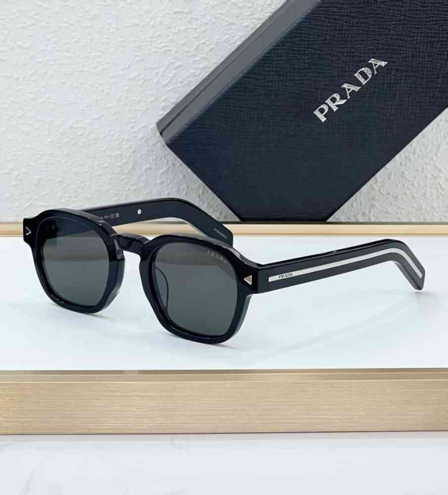 Grey Prada Black Luxury Sunglasses
