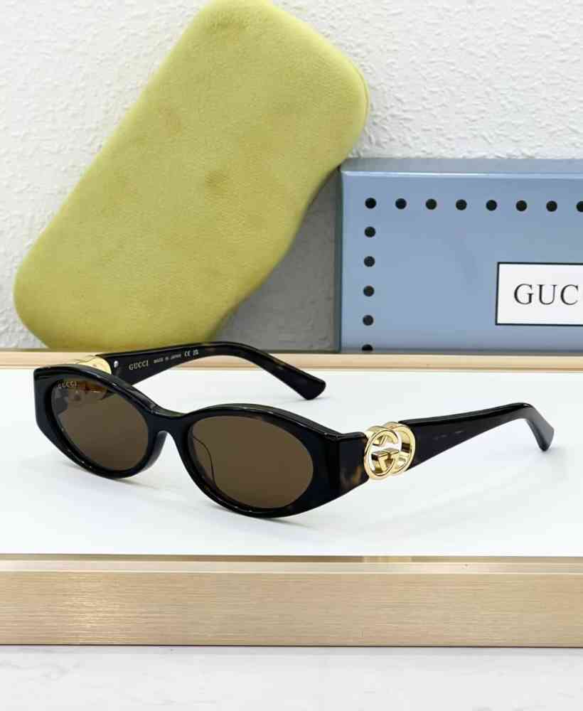 Black Gucci Grey Luxury Sunglasses
