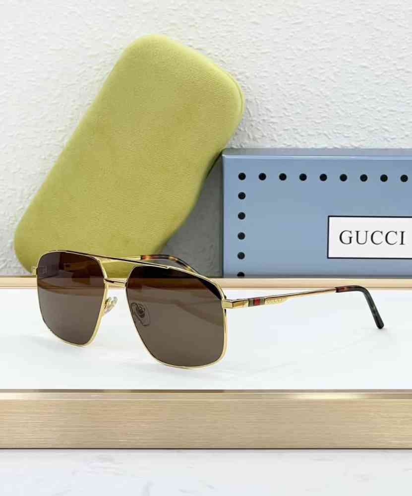 Brown Gucci Grey Luxury Sunglasses