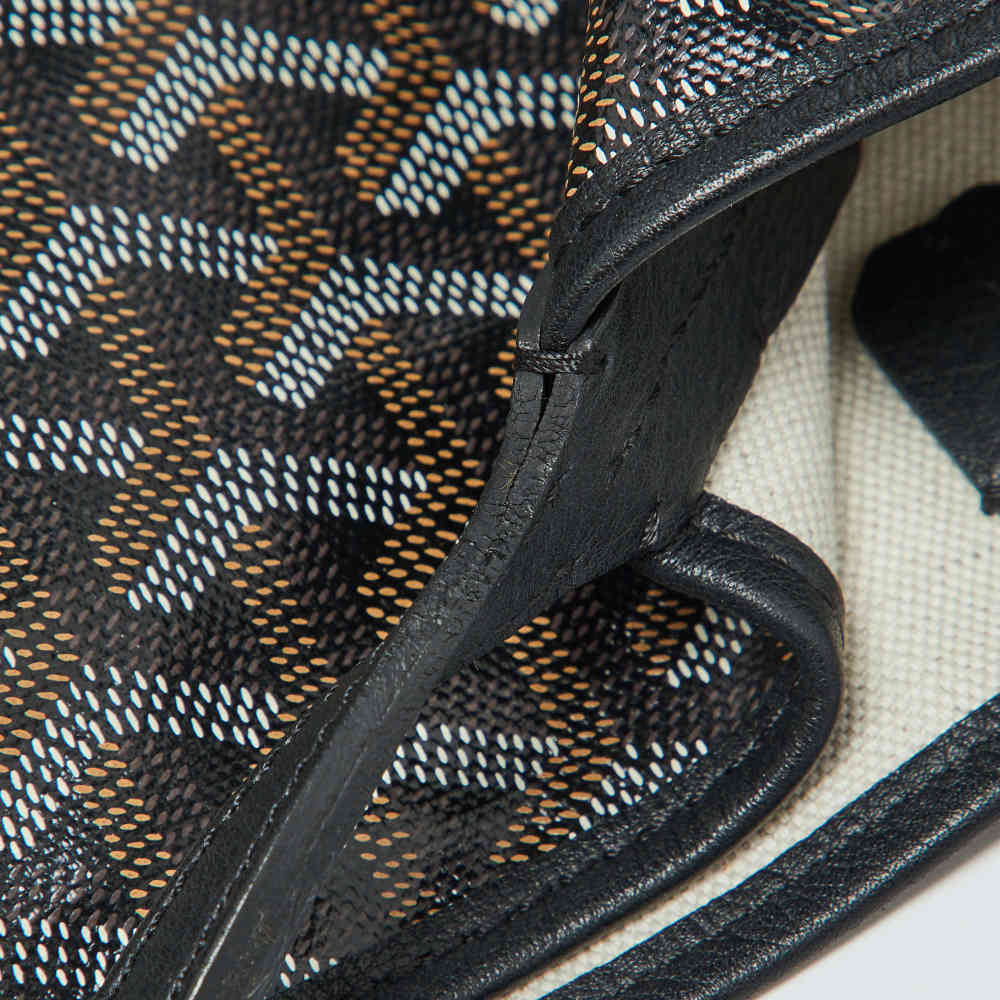 Goyard Black Goyardine Coated Canvas and Leather Saint Louis GM Tote Bag-4