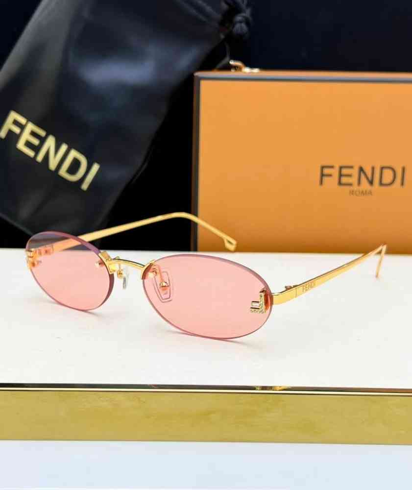 Pink & Golden Fendi Blue & Golden Luxury Sunglasses