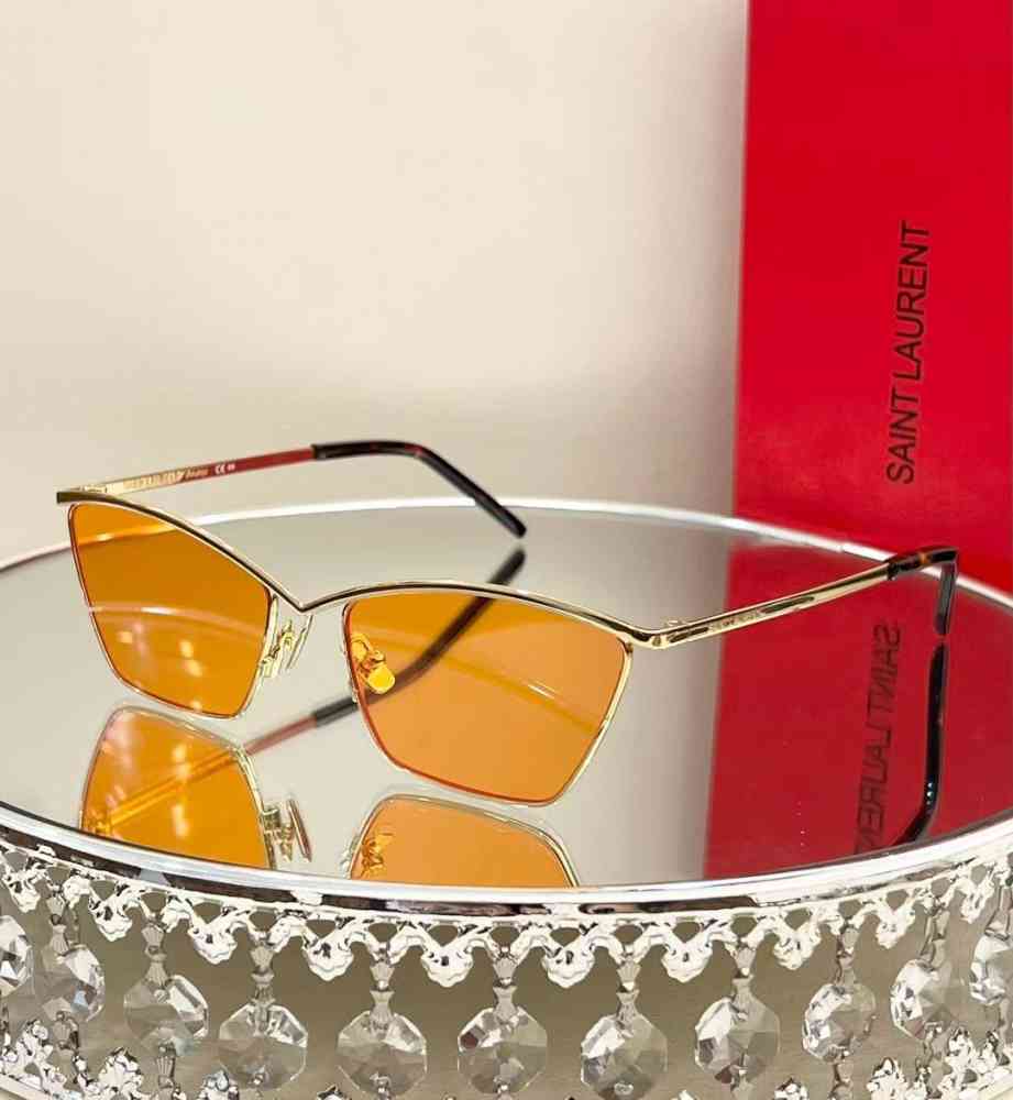 Orange Saint Laurent Black Luxury Sunglasses