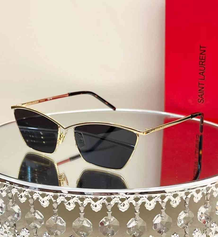 Grey/Golden Saint Laurent Black Luxury Sunglasses