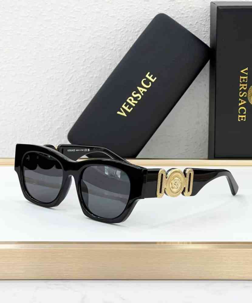 Black/Golden Versace Brown Luxury Sunglasses