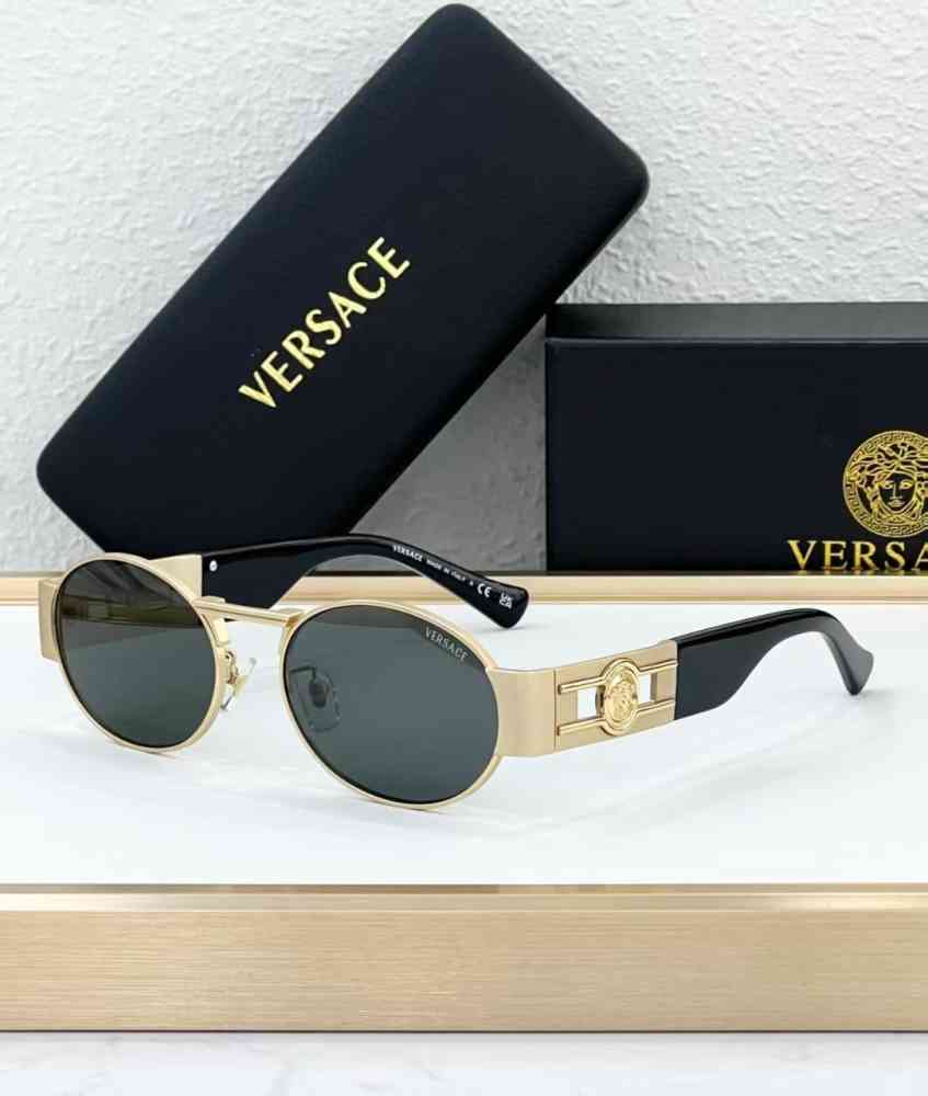 Golden/Grey Versace Brown Luxury Sunglasses