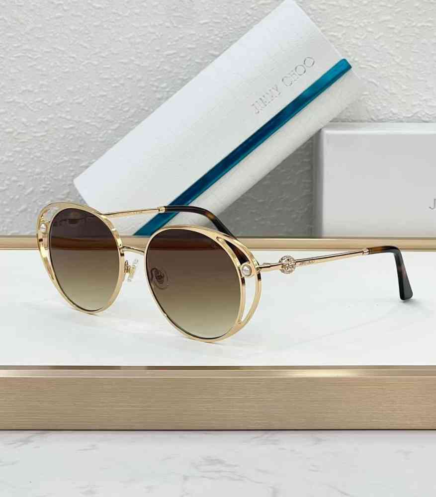 Brown/Golden Jimmy Choo Grey/Golden Luxury Sunglasses