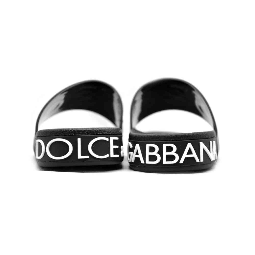Dolce & Gabbana logo Black Premium Flip-flops-thumb-3
