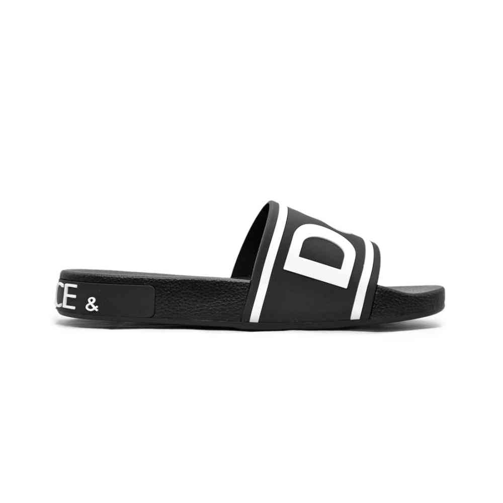 Dolce & Gabbana logo Black Premium Flip-flops-thumb-2