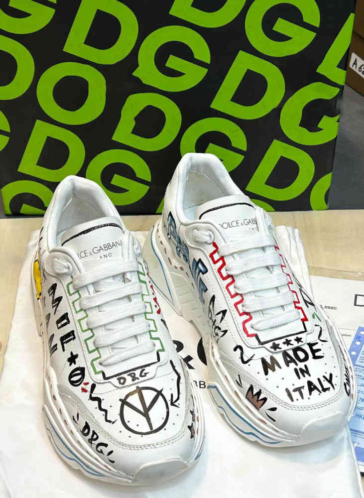 Dolce & Gabbana White Premium Quality Sneakers-thumb-0