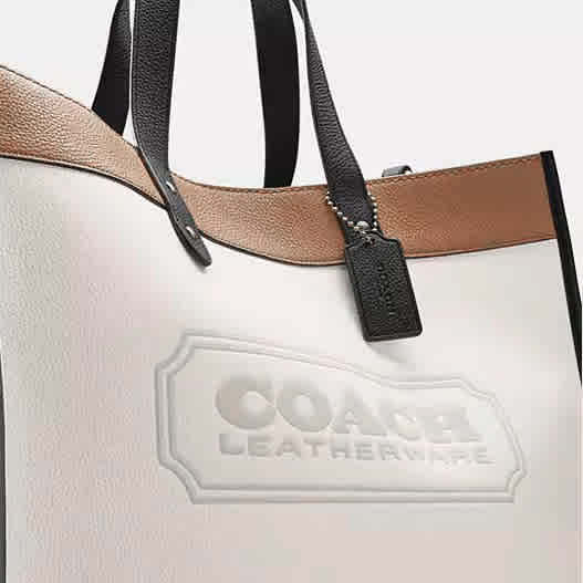 Coach Field 40 In Colorblock With Coach Badge Tote Bag-thumb-4