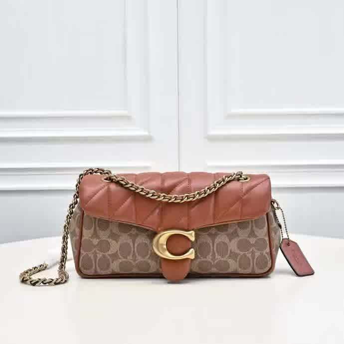 Brown Coach Tabby  Black Sling Bag