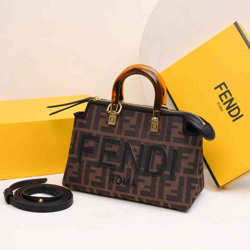 Black Fendi By The Way Brown Mini Bag