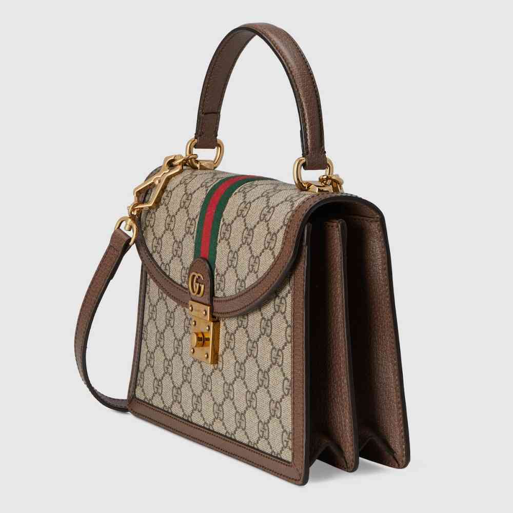 Gucci Ophidia Web Beige Handbag-thumb-1