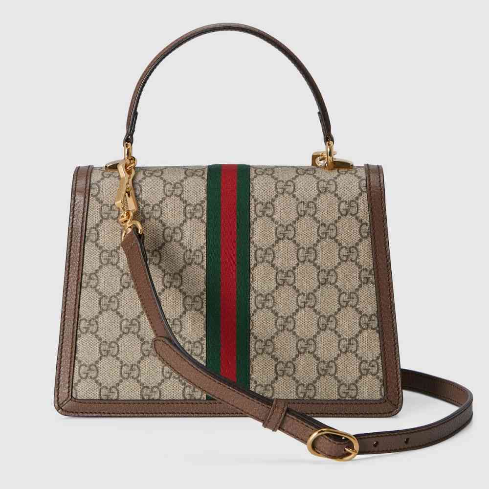 Gucci Ophidia Web Beige Handbag-thumb-2