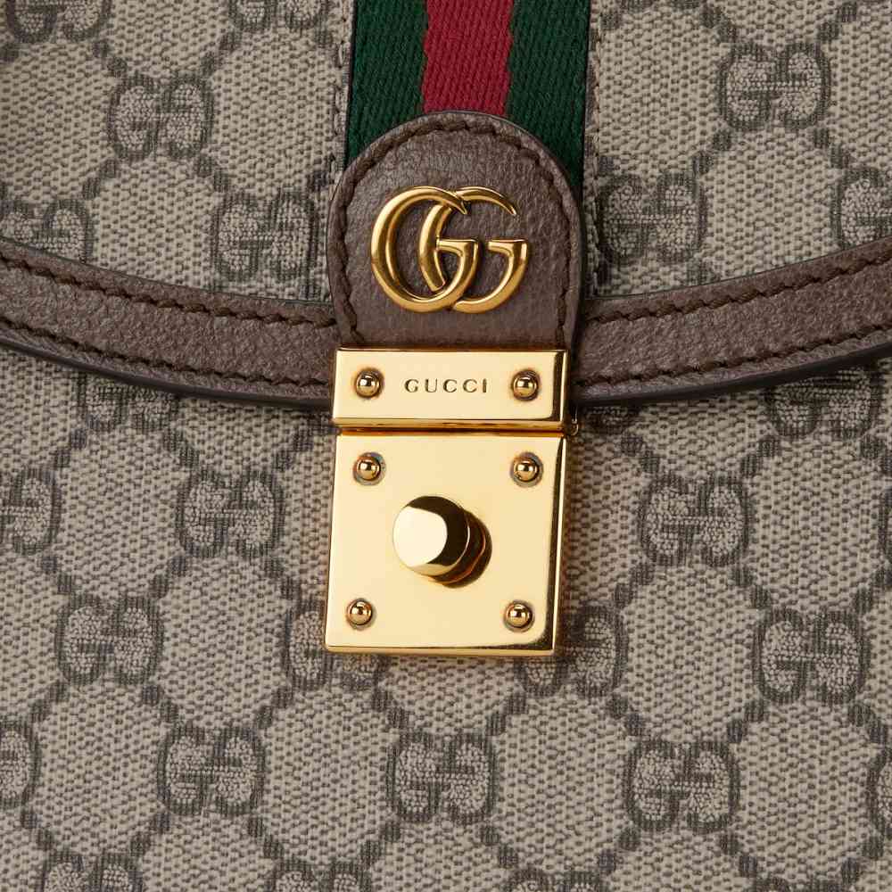 Gucci Ophidia Web Beige Handbag-thumb-8