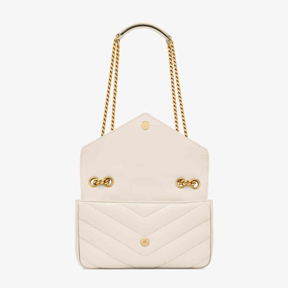 Saint Laurent loulou small in matelassé Shoulder Bag-3