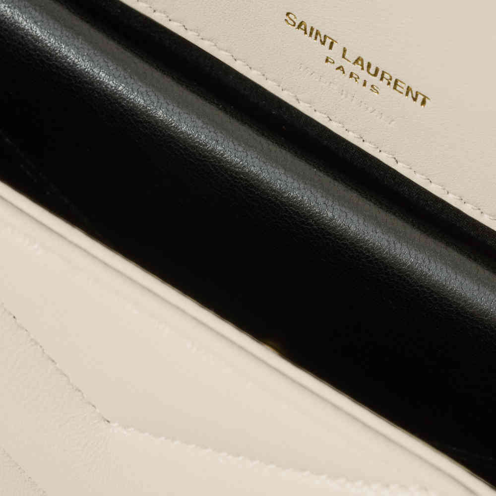 Saint Laurent loulou small in matelassé Shoulder Bag-4