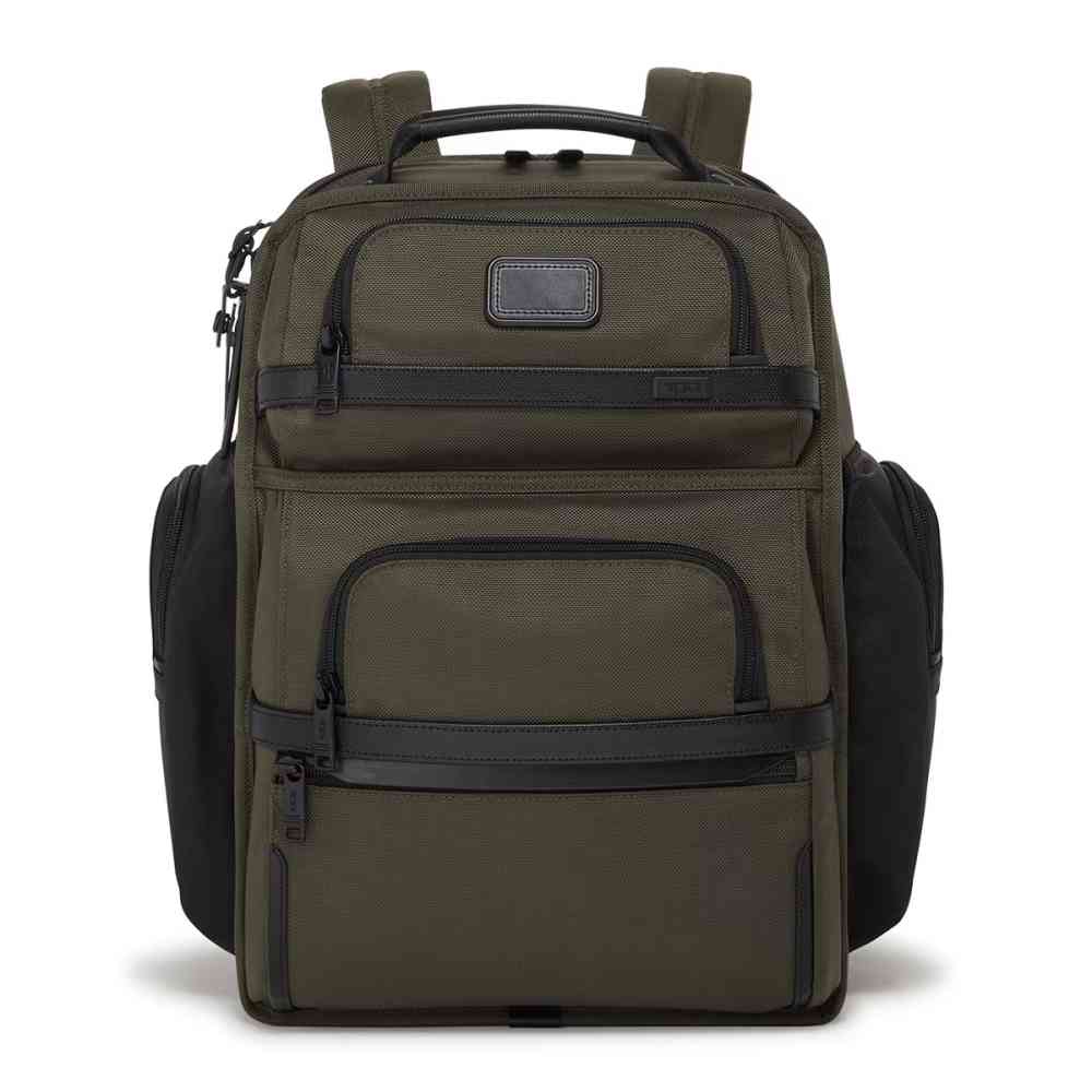 Tumi Alpha 3 Brief Pack Olive Backpack-thumb-0