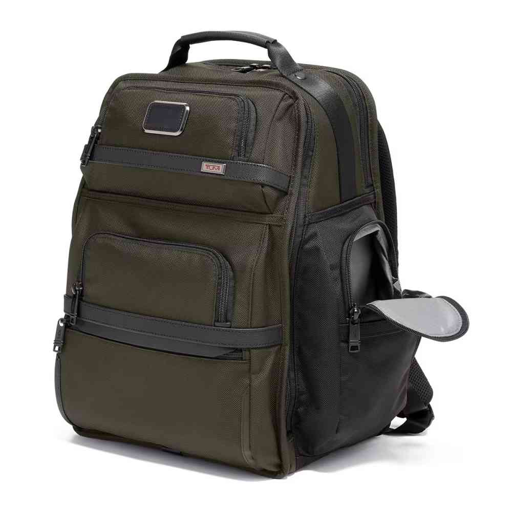 Tumi Alpha 3 Brief Pack Olive Backpack-thumb-1