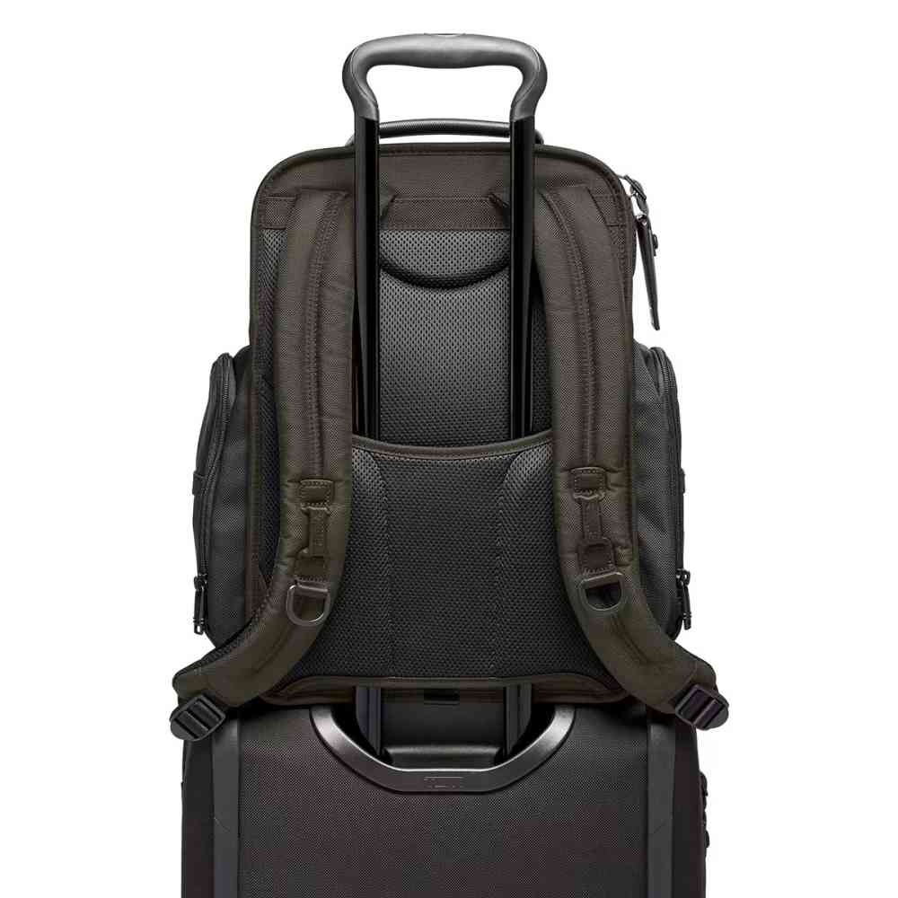Tumi Alpha 3 Brief Pack Olive Backpack-thumb-4