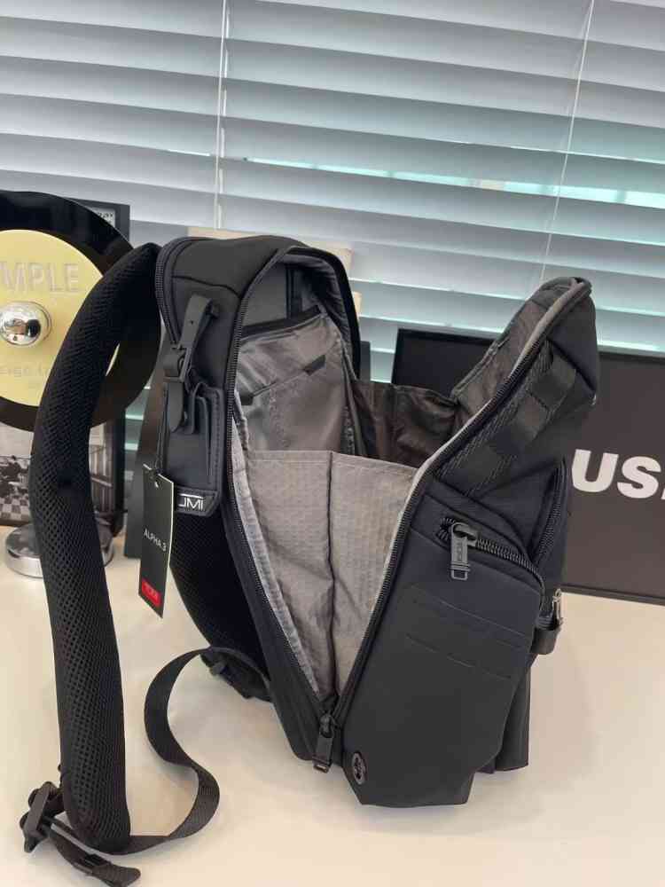 Tumi Alpha Bravo Navigation Black Backpack-thumb-4