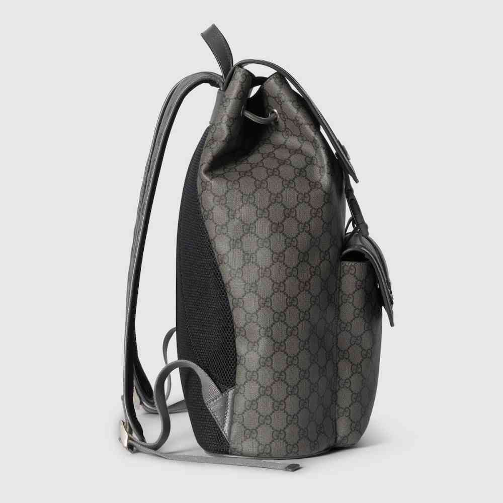 Gucci Grey & Black Ophidia large backpack-3