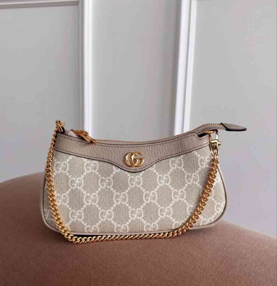 Gucci Ophidia White Mini Shoulder Bag-thumb-0