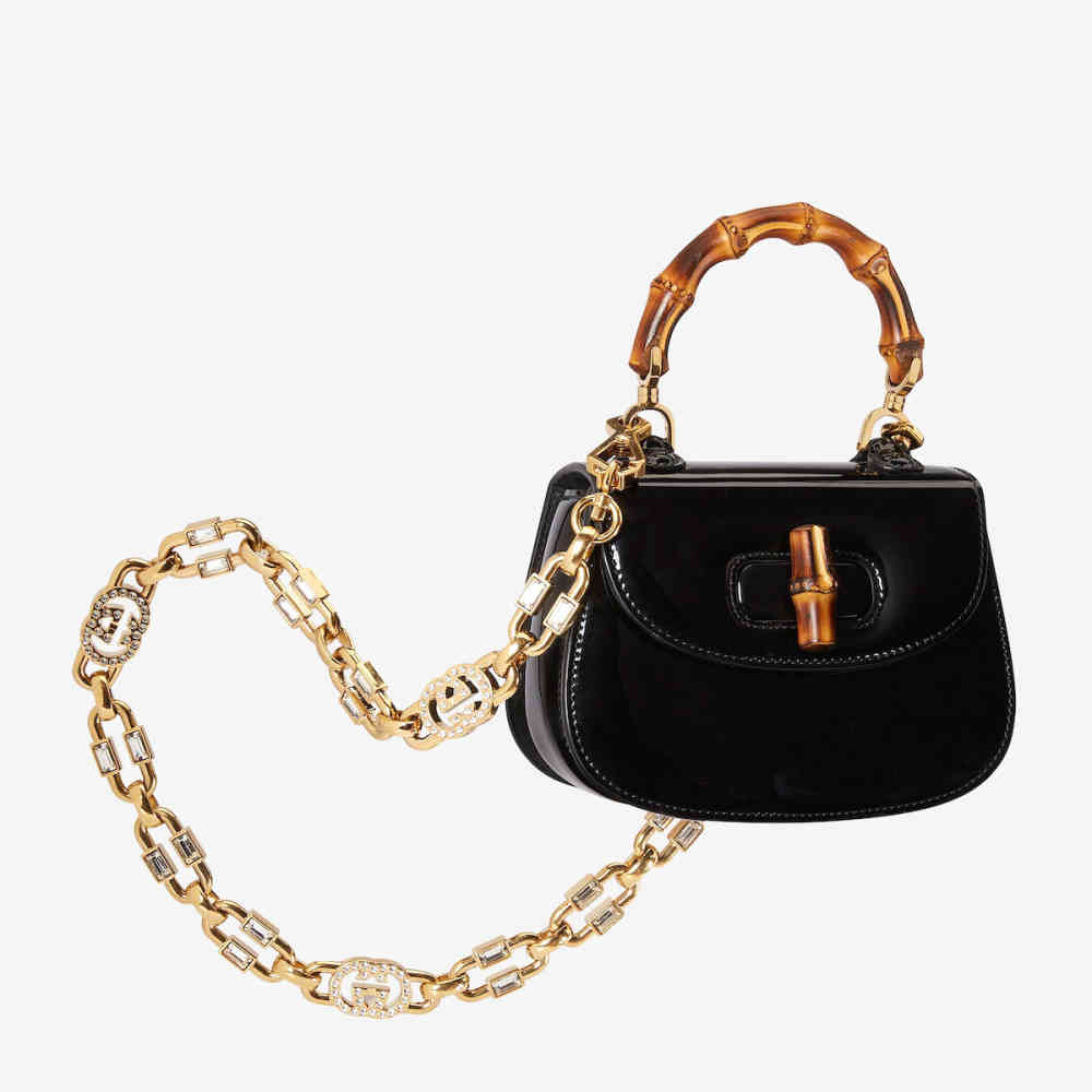 Gucci Bamboo 1947 Black Mini Handbag-thumb-3