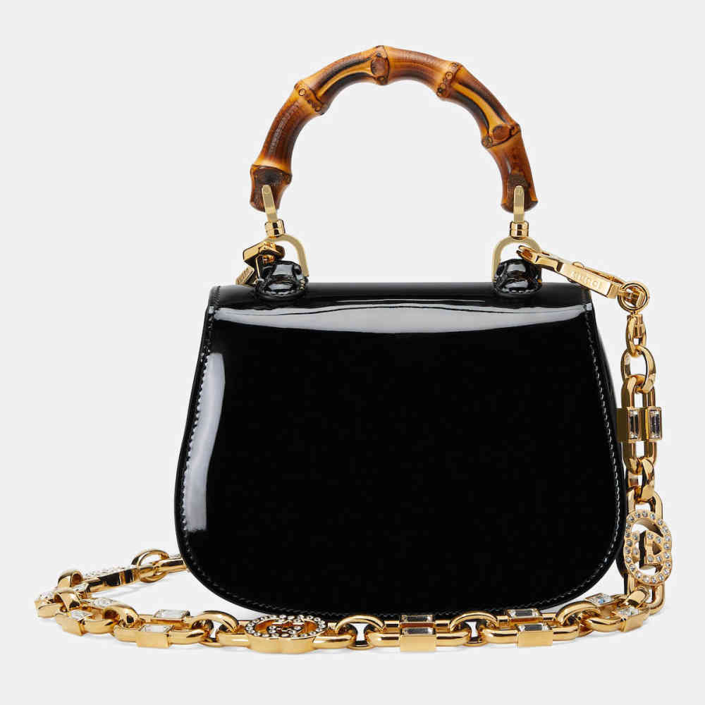 Gucci Bamboo 1947 Black Mini Handbag-thumb-2