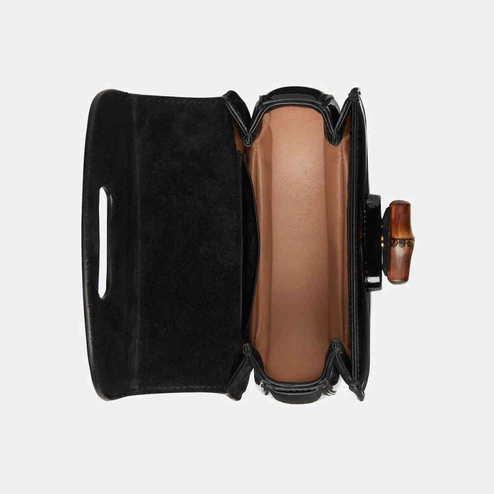 Gucci Bamboo 1947 Black Mini Handbag-thumb-7