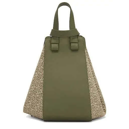 Loewe Green Leather Hammock bag-2