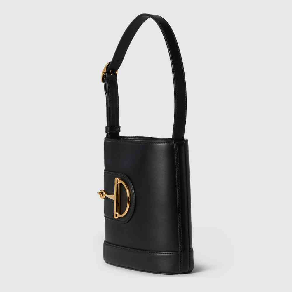 Gucci 73 Small Black Bucket Bag-thumb-2