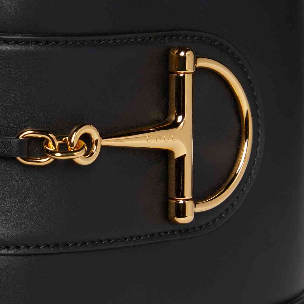 Gucci 73 Small Black Bucket Bag-thumb-5