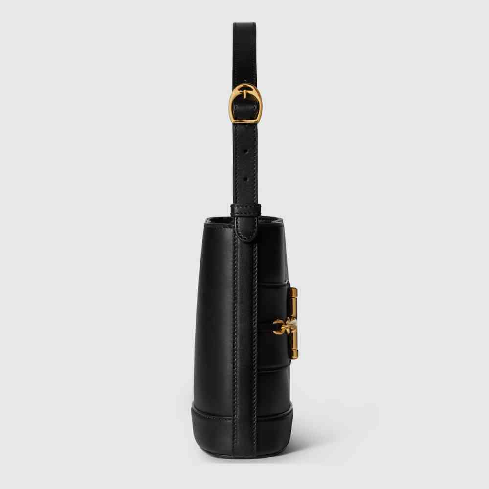 Gucci 73 Small Black Bucket Bag-thumb-3