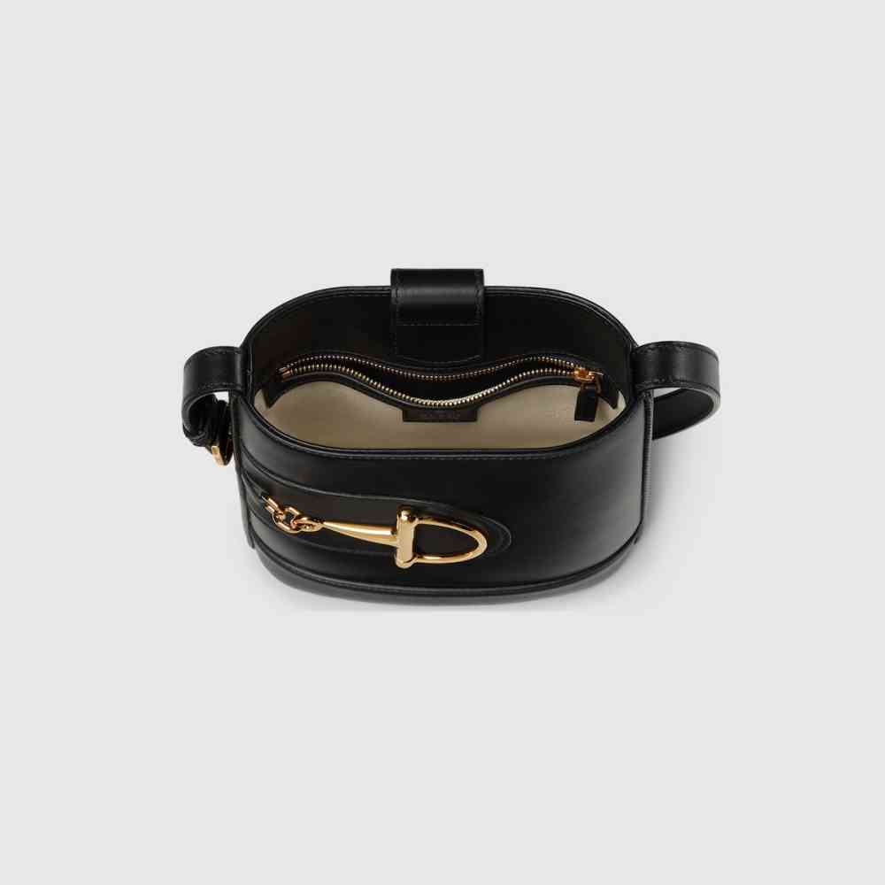 Gucci 73 Small Black Bucket Bag-thumb-4