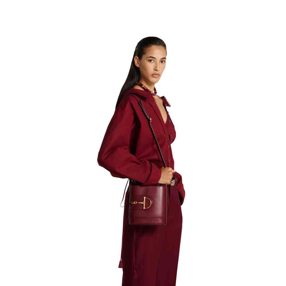 Gucci 73 Small Wine Bucket Bag-thumb-9