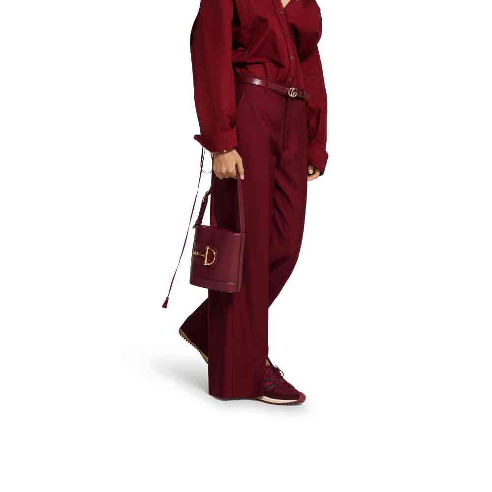 Gucci 73 Small Wine Bucket Bag-thumb-8