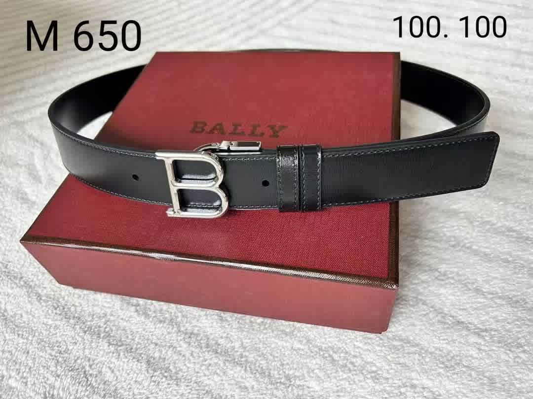 Black Bally Golden Premium Quality Leather Belt