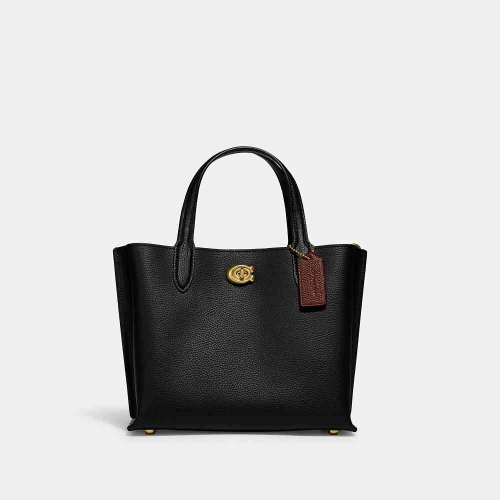 Black Coach Grey Willow Tote Bag