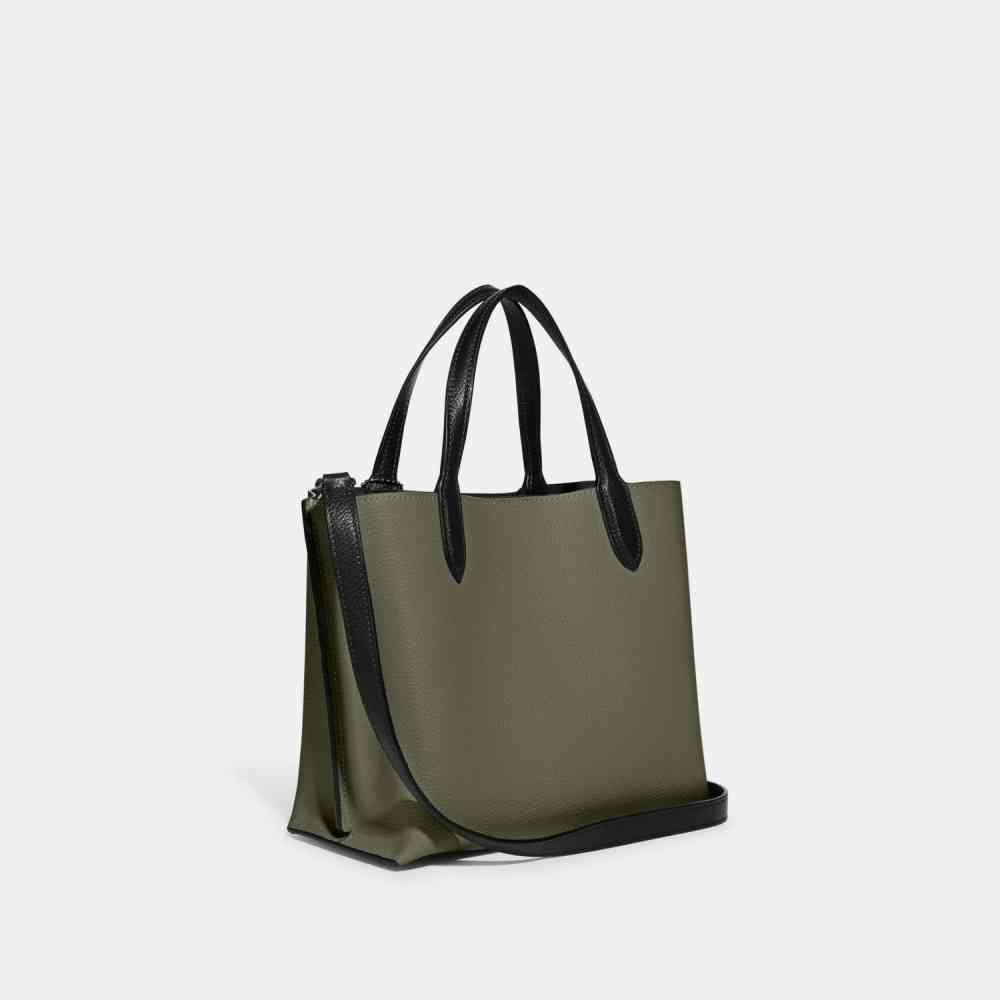 Coach Green Willow Tote Bag-1