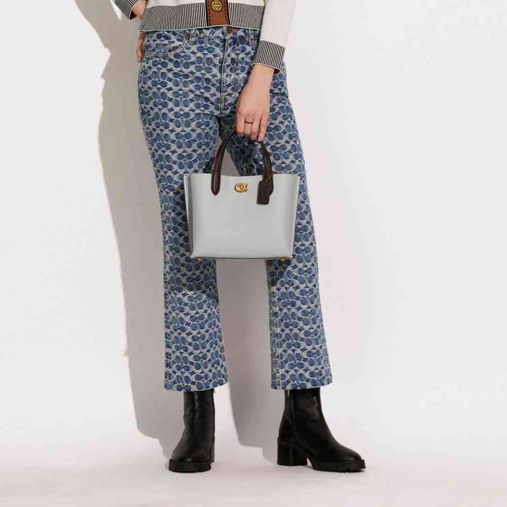Coach Grey Willow Tote Bag-thumb-3