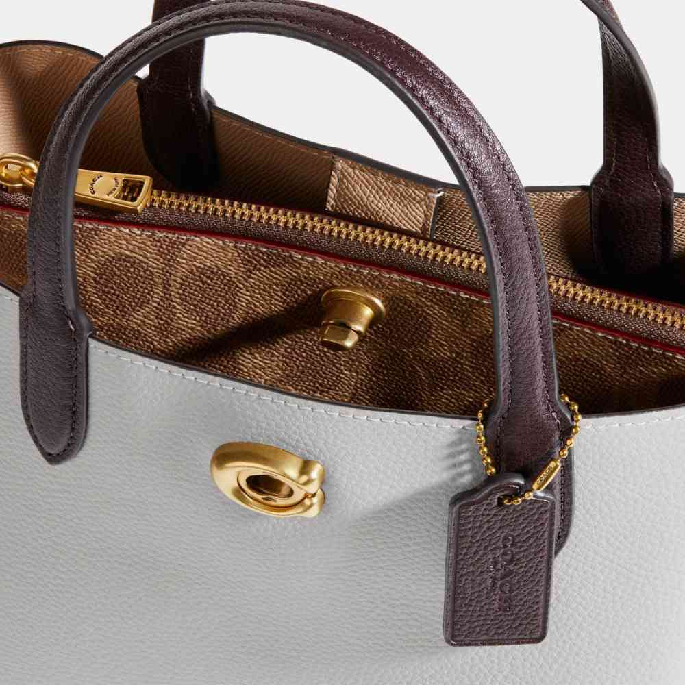 Coach Grey Willow Tote Bag-thumb-4