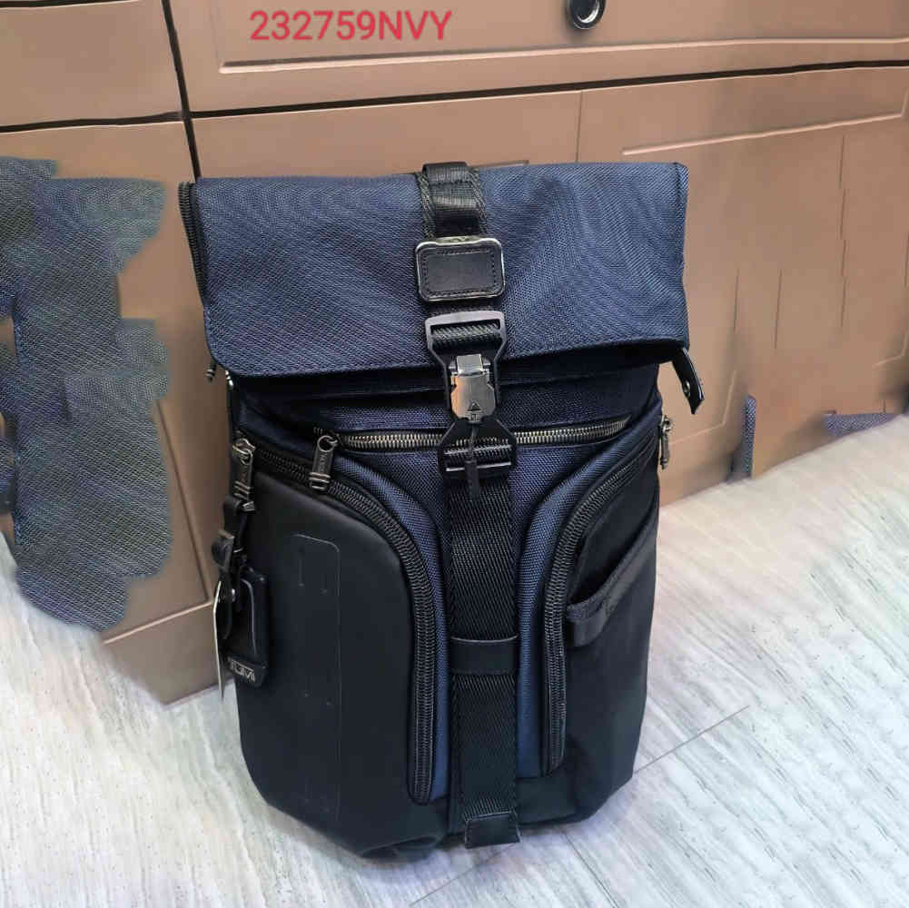 Tumi Alpha Bravo Logistics Blue Backpack-1