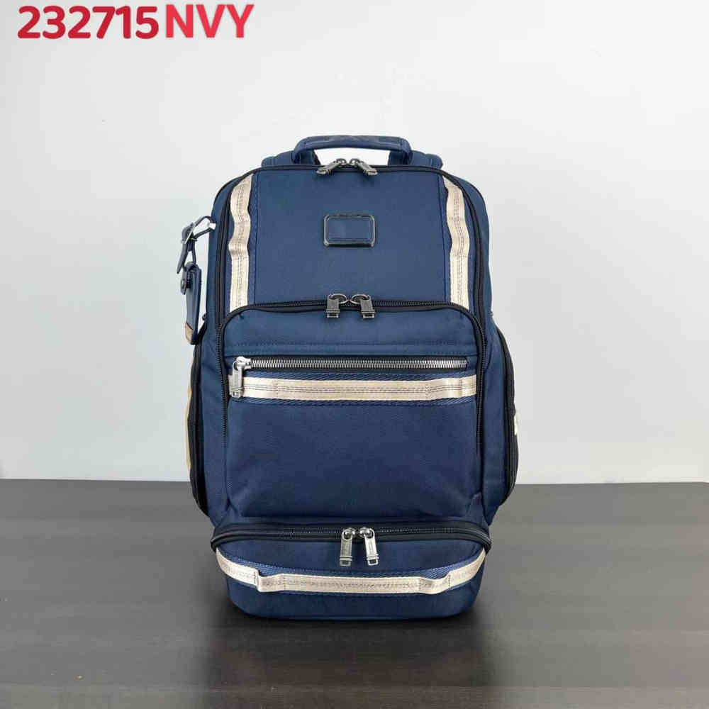 Tumi Expandable Organizer Laptop Blue Bag-thumb-1