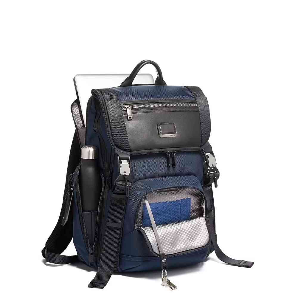 Tumi Alpha Bravo Lark Backpack Blue Bag-thumb-2