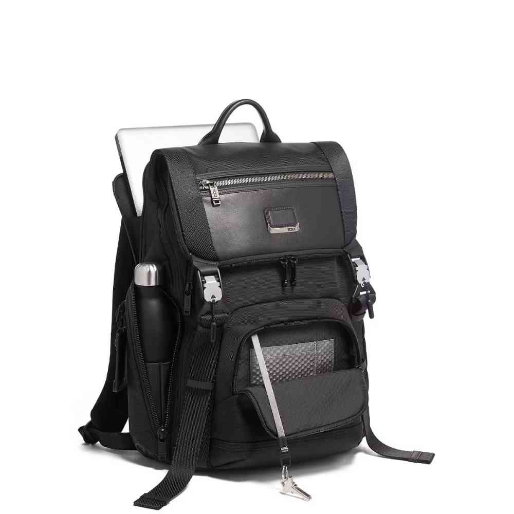 Tumi Alpha Bravo Lark Backpack Black Bag-thumb-2